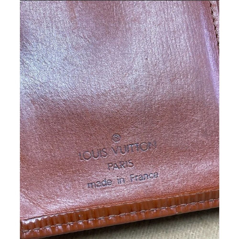 LOUIS VUITTON KISSLOCK BIFOLD WALLET BROWN EPI LEATHER - Picture 7 of 9